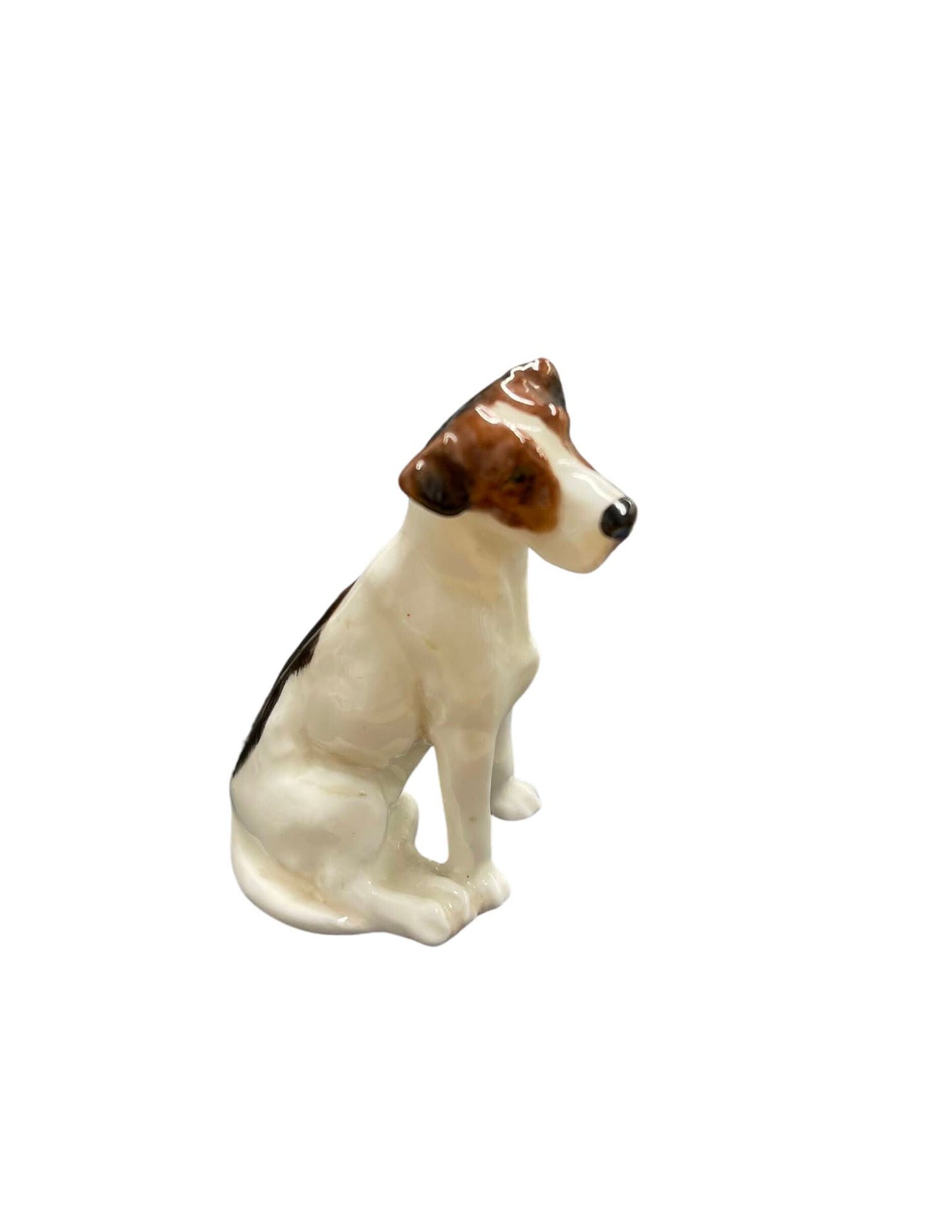 VINTAGE ROYAL DOULTON K7 SITTING AMERICAN FOX HOUND DOG FIGURINE (smooth fox terrier)