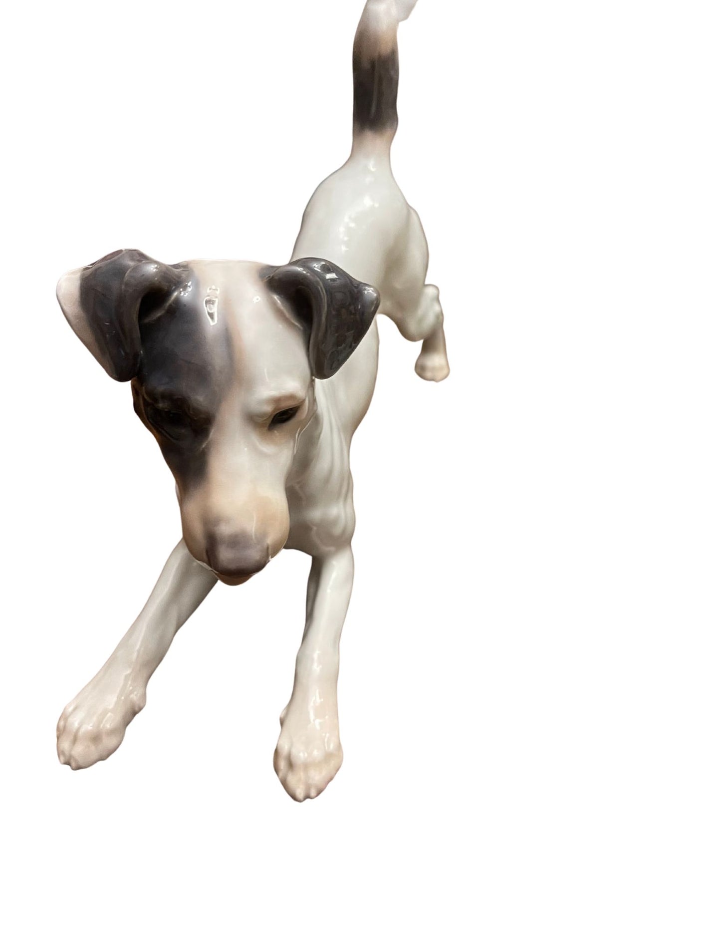 Large Bing & Grondahl / B & G Porcelain Figurine, Smooth Haired Fox Terrier