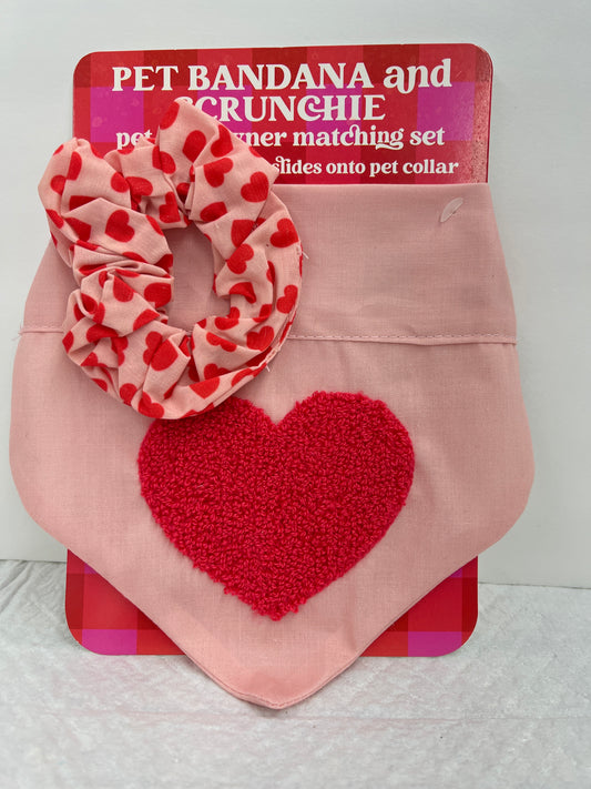 dog bandana heart