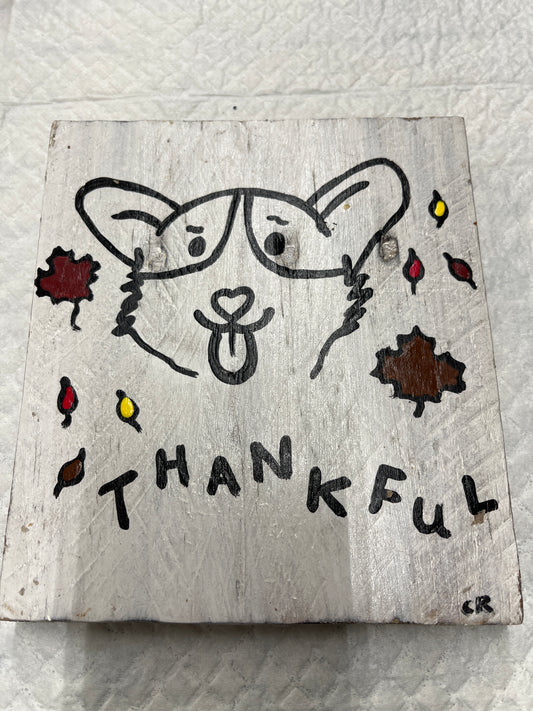 thankful corgi