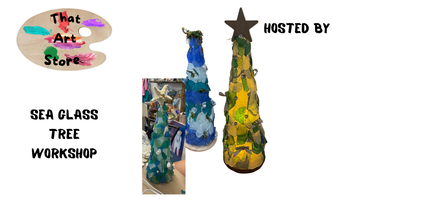 Sea glass tree