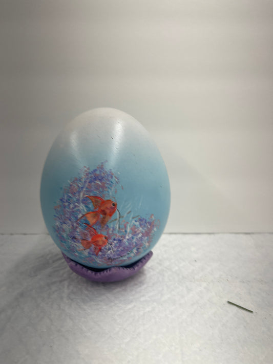 Brockwell fish painted egg