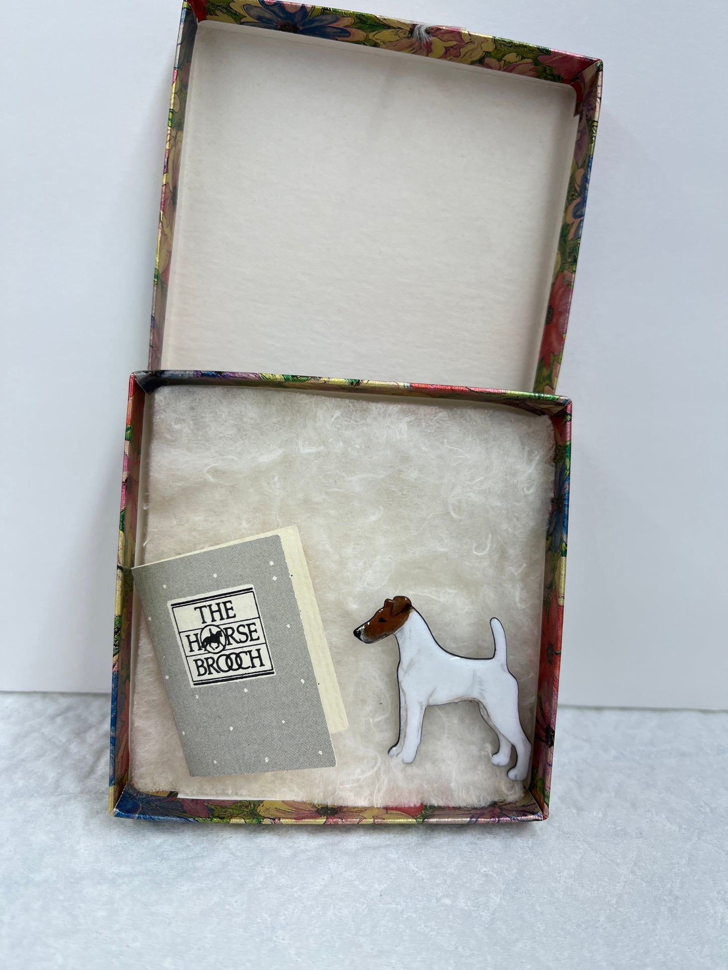 The Horse Brooch enamel dog pin