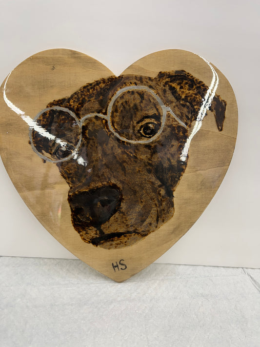 Resin Dog Heart
