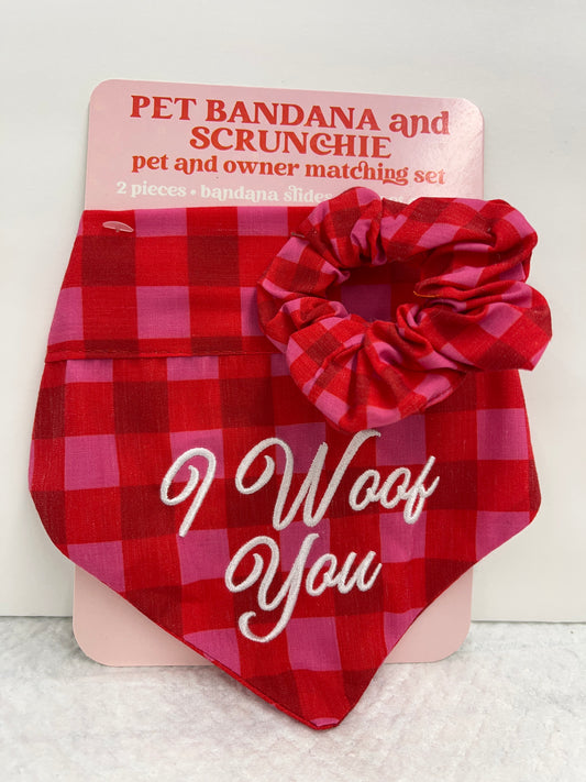 dog bandana plaid