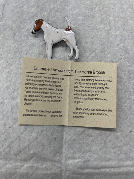 Smooth Fox Terrier Brooch small