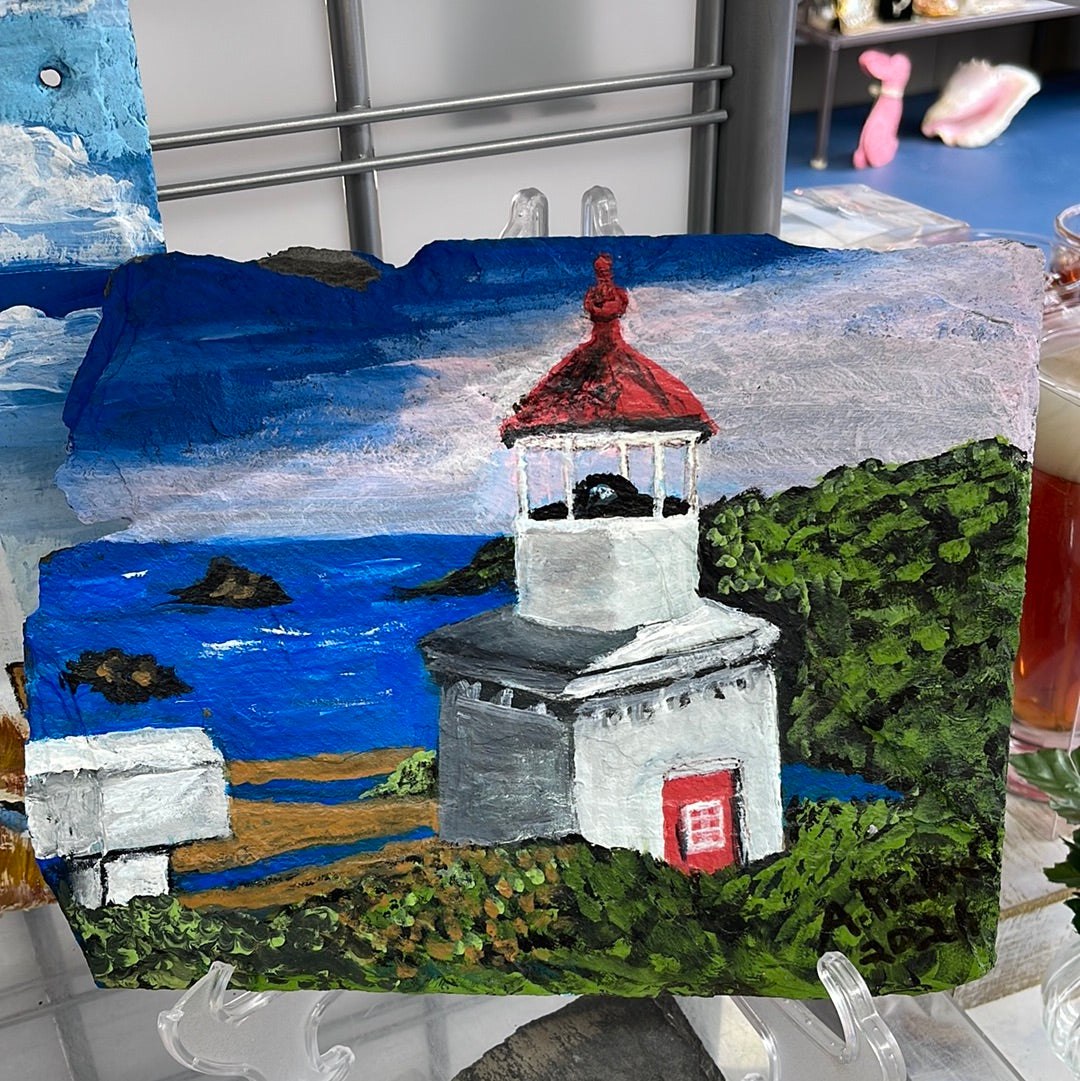 1/2 slate lighthouse