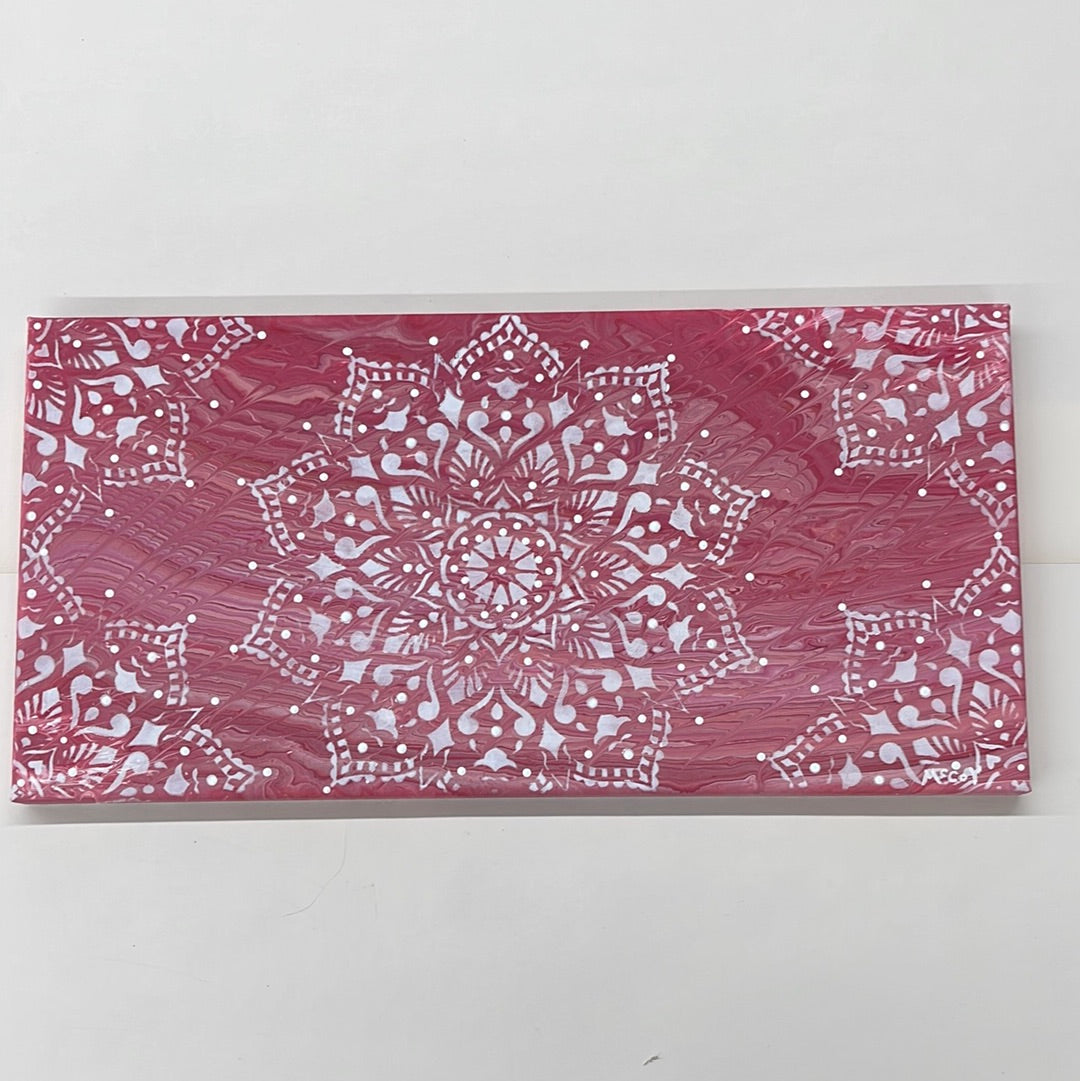 Pink and White painting