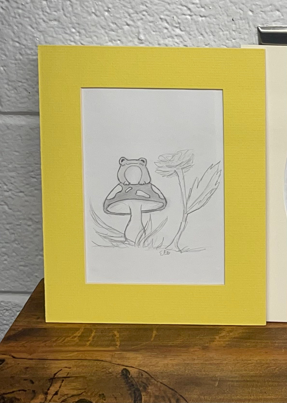 frog on toadstool EB